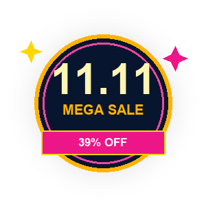 11.11 Mega Sale Badge