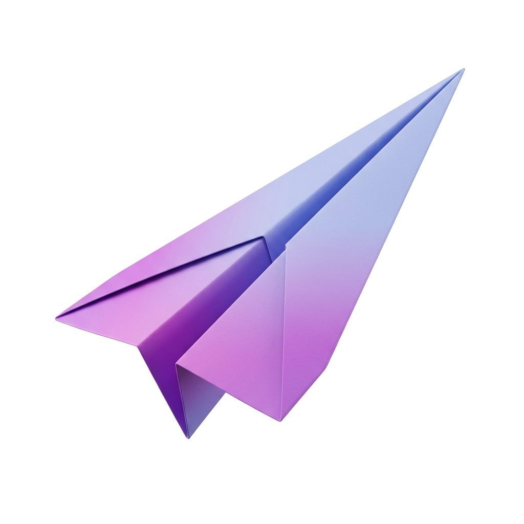 Paper plane decoration